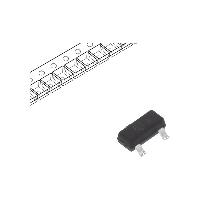 Tranzistor N-JFET 25V 0,225W SOT23 10mA | Electronic-mag.ro | Componente Electronice