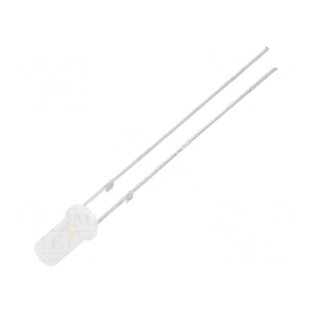 LED 3mm Alb Cald 750-1120mcd 140° Plat | Electronic-mag.ro | Componente Electronice