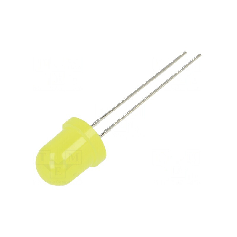 LED galben 8mm 150mcd 60° convex | Electronic-mag.ro | Componente Electronice