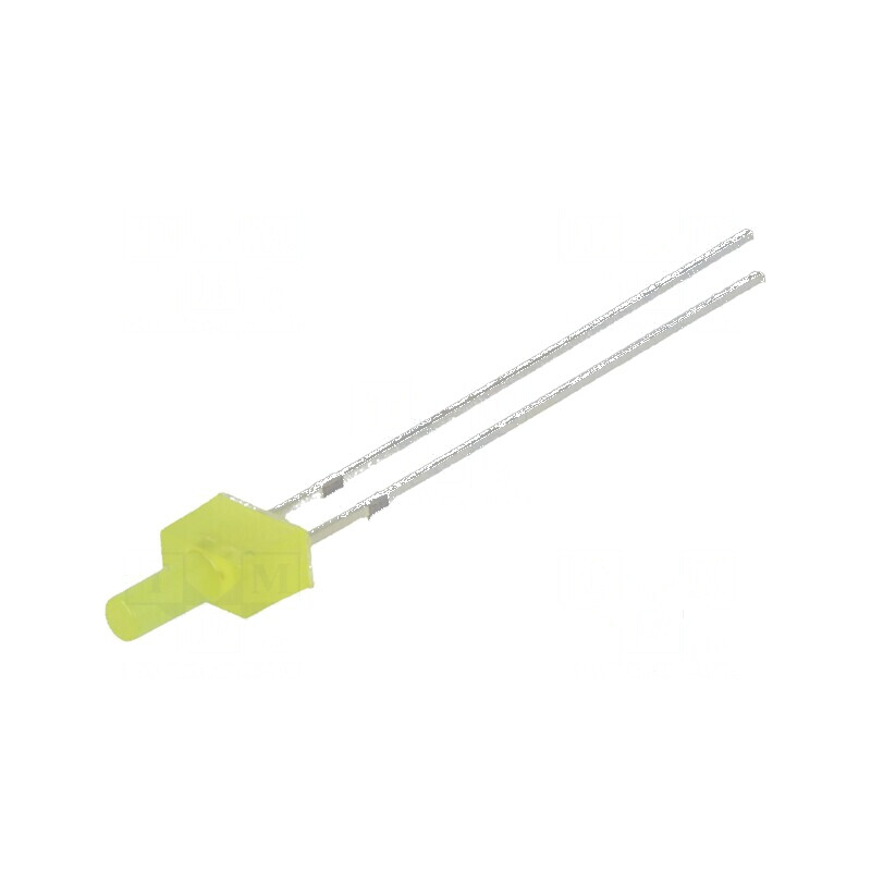 LED galben 2mm cu clipire 68÷100mcd 90° 20mA lentilă difuză 20m | Electronic-mag.ro | Componente Electronice