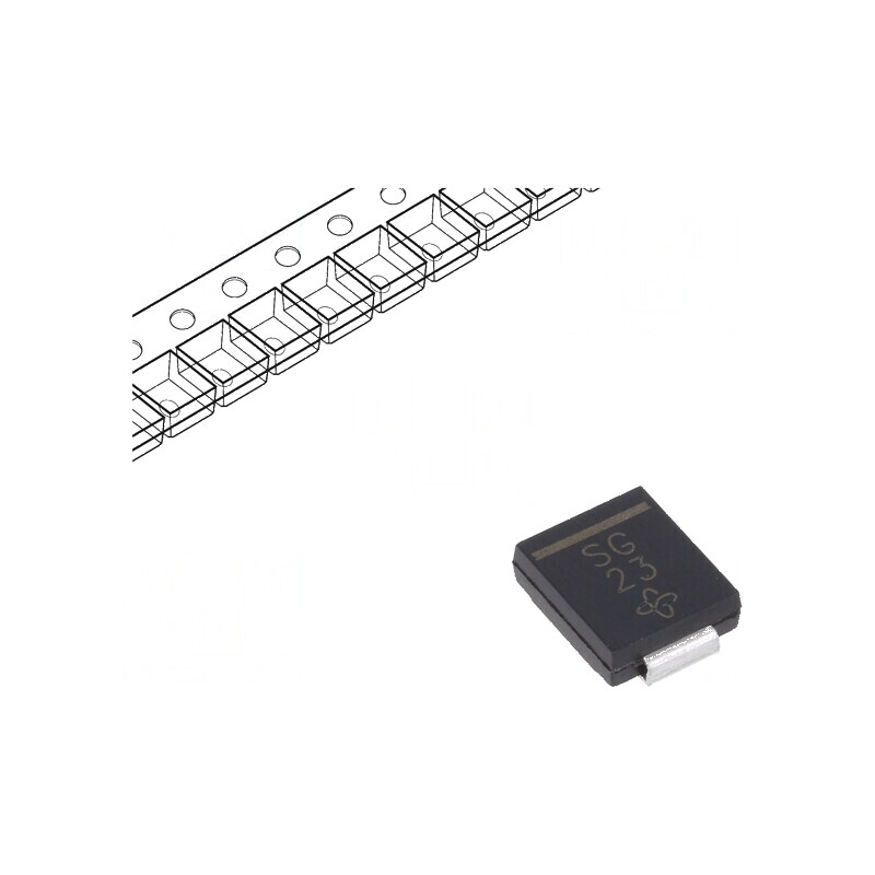 Diodă redresoare SMD 400V 3A 2,5us DO214AB SMC Ufmax 1,15V | Electronic-mag.ro | Componente Electronice