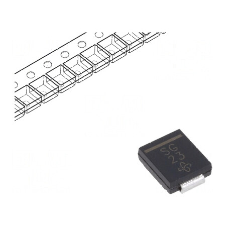 Diodă redresoare SMD 400V 3A 2,5us DO214AB SMC Ufmax 1,15V | Electronic-mag.ro | Componente Electronice