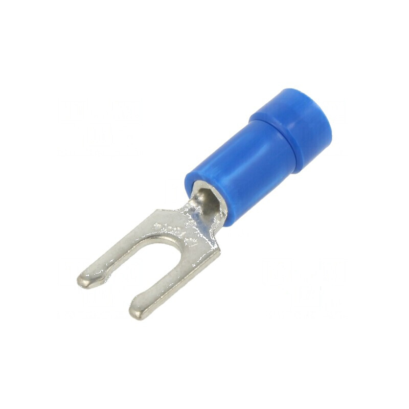 Vârf furcă 4mm pentru cablu izolată cupru 1,5-2,5mm² | Electronic-mag.ro | Componente Electronice