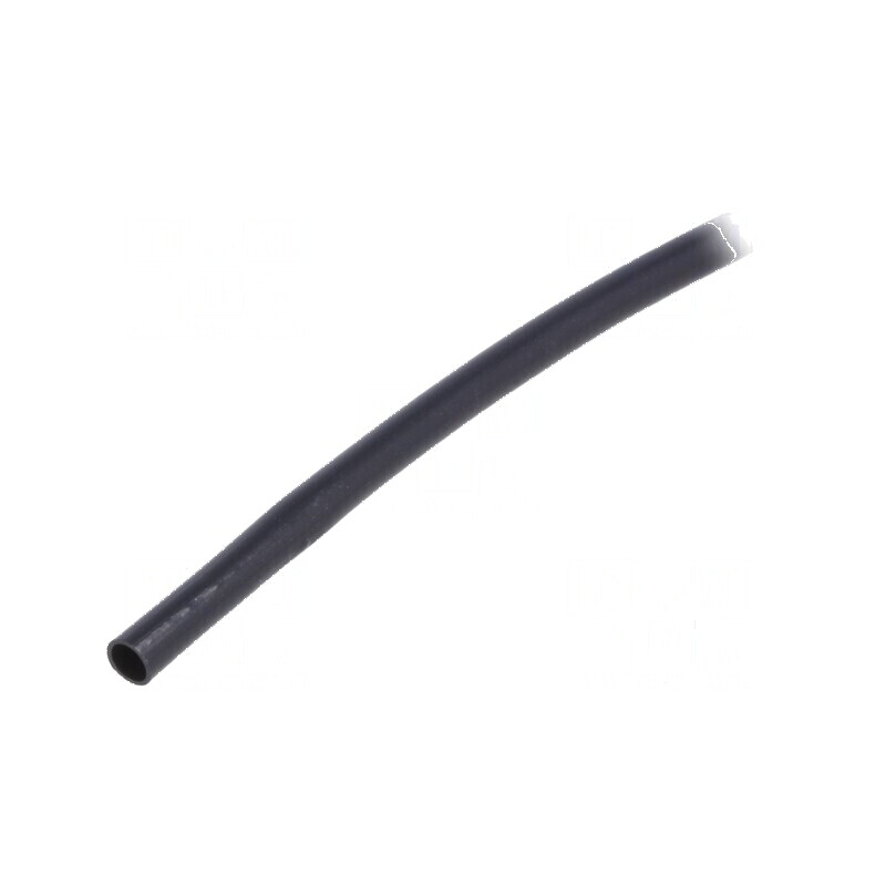 Manșon electroizolant PVC negru 10m Ø2,5mm -20° până la 125°C | Electronic-mag.ro | Componente Electronice