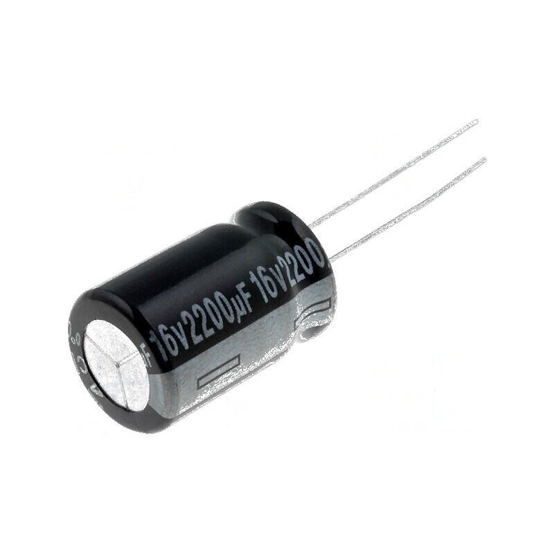 Condensator electrolitic THT 2200uF 16V 12x20mm ±20% | Electronic-mag.ro | Componente Electronice