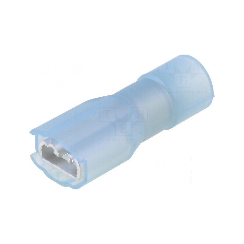 Terminal plat 4,8mm 0,5mm mamă 2mm2 crimpat pe cablu izolată | Electronic-mag.ro | Componente Electronice