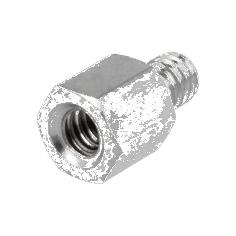 Piuliță distanțieră filetată 5mm UNC4-40 alamă | Electronic-mag.ro | Componente Electronice