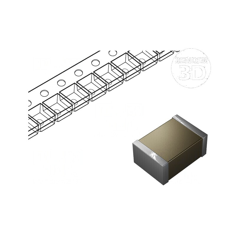 Condensator ceramic MLCC 2,2uF 100V X7R SMD 1812 ±10% | Electronic-mag.ro | Componente Electronice
