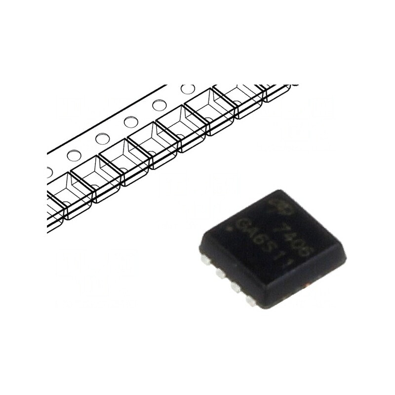 Tranzistor N-MOSFET 30V 15A 6W DFN3x3A | Electronic-mag.ro | Componente Electronice