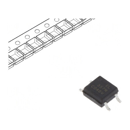 Optocuplor SMD 1 Channel, Output Transistors, Isolation Voltage 3.75kV, Uce 80V | Electronic-mag.ro | Componente Electronice