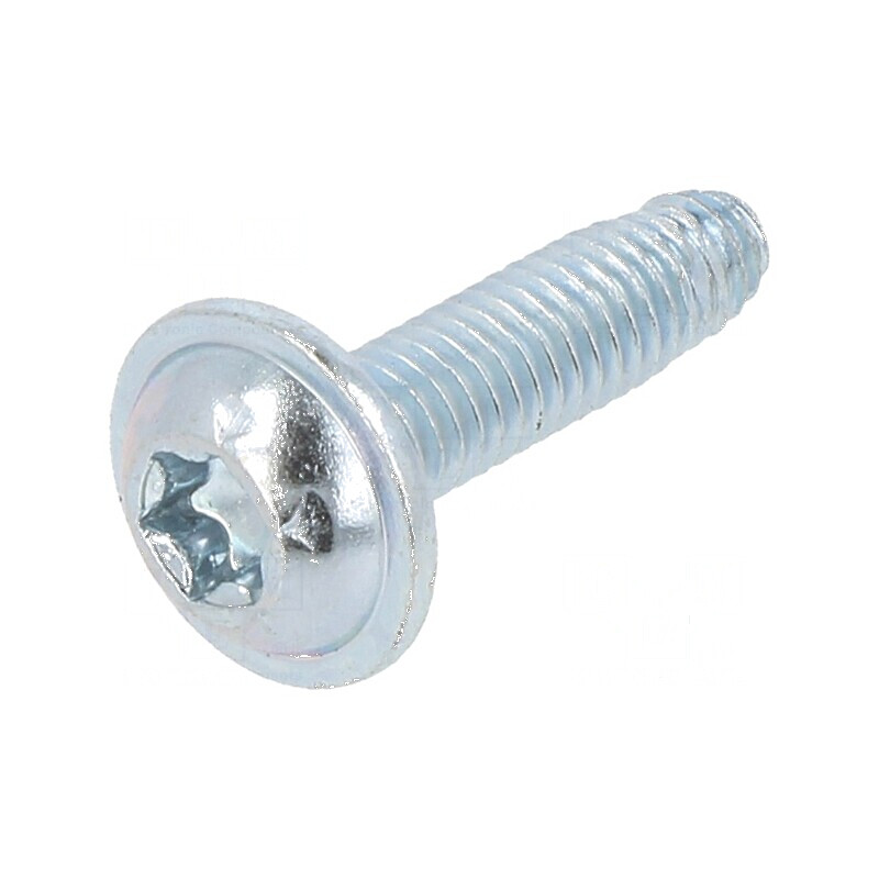 Şurub metalic cu flanşă 4x16 Torx® TX20 zincat | Electronic-mag.ro | Componente Electronice