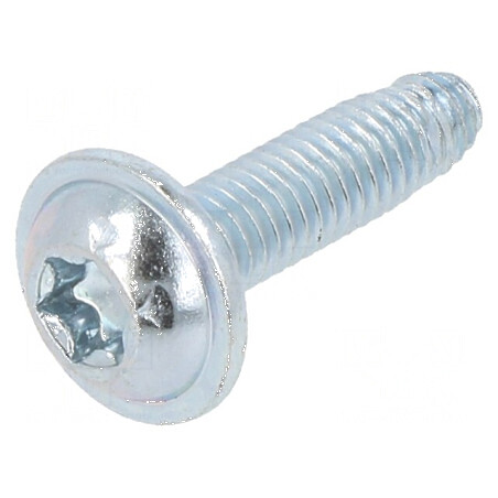 Şurub metalic cu flanşă 4x16 Torx® TX20 zincat | Electronic-mag.ro | Componente Electronice