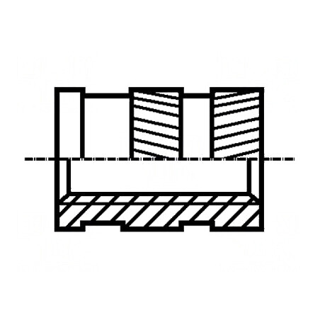 Adaos filetat alamă M5 BN 1052 9,5mm | Electronic-mag.ro | Componente Electronice