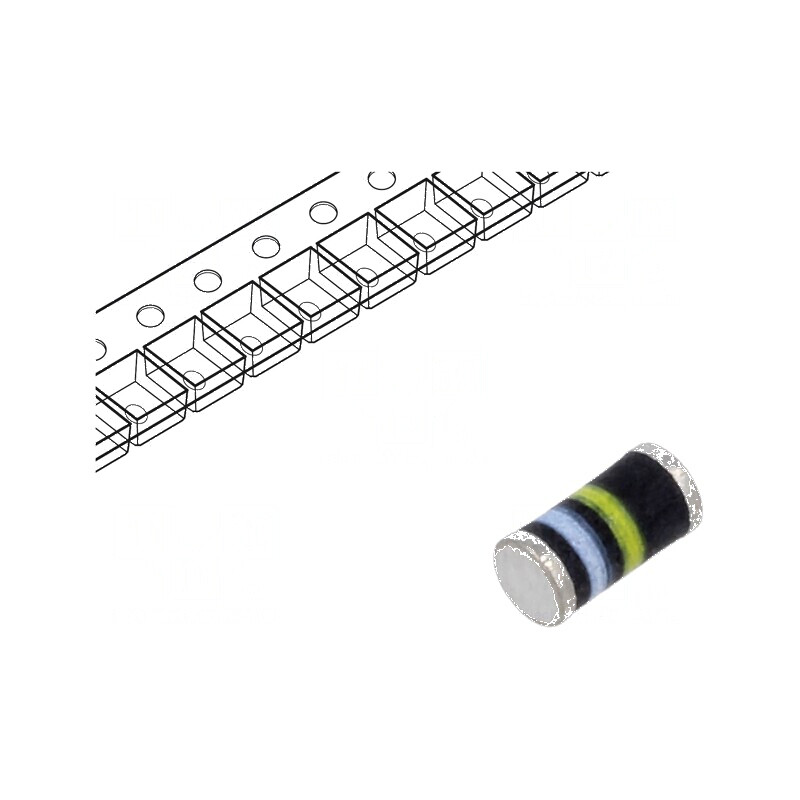 Diodă redresoare SMD 400V 1A DO213AB MELF plastic Ufmax 1,1V | Electronic-mag.ro | Componente Electronice