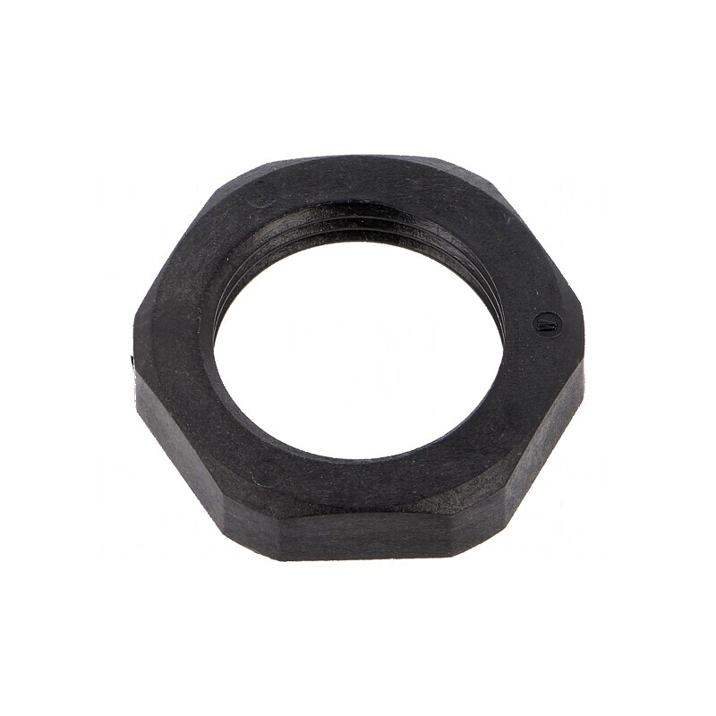Piuliță M20 poliamidă 6mm Cheie 27mm neagră -40÷100°C | Electronic-mag.ro | Componente Electronice