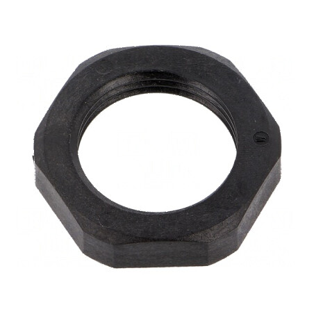 Piuliță M20 poliamidă 6mm Cheie 27mm neagră -40÷100°C | Electronic-mag.ro | Componente Electronice