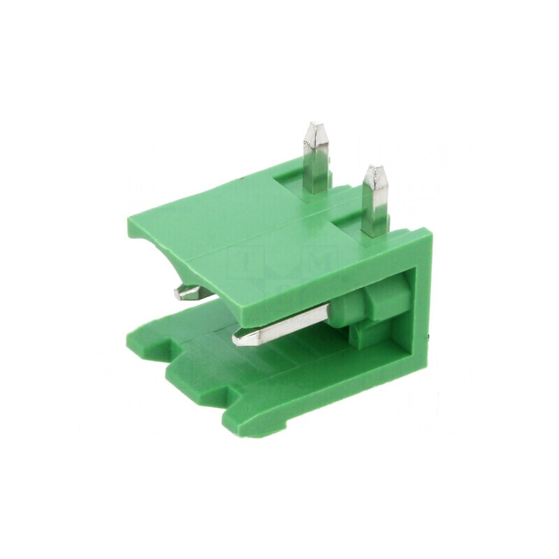 Regletă de conexiuni deconectabilă 5mm, 2 piste, unghi 90° | Electronic-mag.ro | Componente Electronice