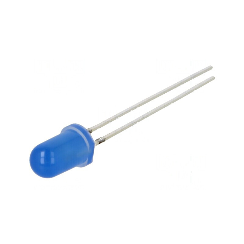 LED 5mm albastru 220-330mcd 60° convex 102mW | Electronic-mag.ro | Componente Electronice