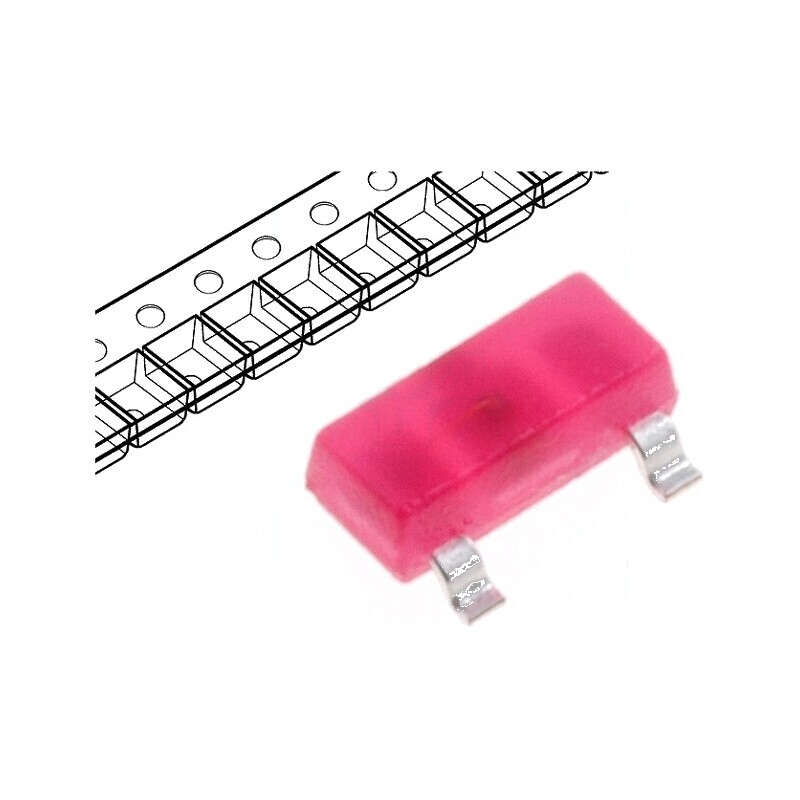 LED SMD SOT23 roșie 1,25mcd 3x1,3x1,05mm 140° 2mA 625nm | Electronic-mag.ro | Componente Electronice LED SMD SOT23 roșie 1,25mcd 3x1,3x1,05mm 140° 2mA 625nm | Electronic-mag.ro | Componente Electronice