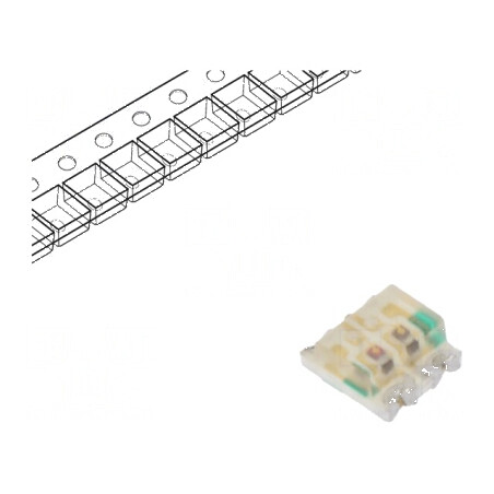 LED SMD 0606 Roșie/Verde 1,6x1,5mm 20mA 120° | Electronic-mag.ro | Componente Electronice