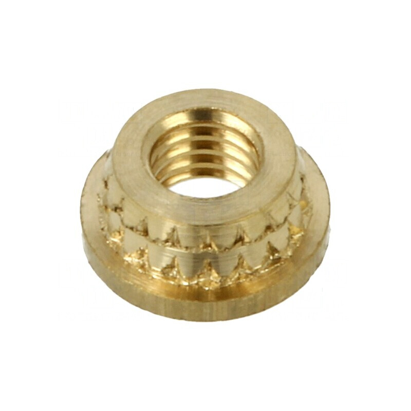 Adaos filetat M3 din alamă pentru plastic, Lungime: 1,85mm, BN 37905 | Electronic-mag.ro | Componente Electronice