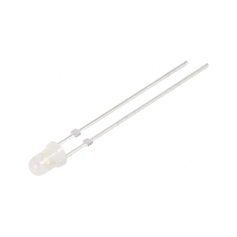 LED 3mm Alb Rece 1560-2180mcd 40° Convex | Electronic-mag.ro | Componente Electronice