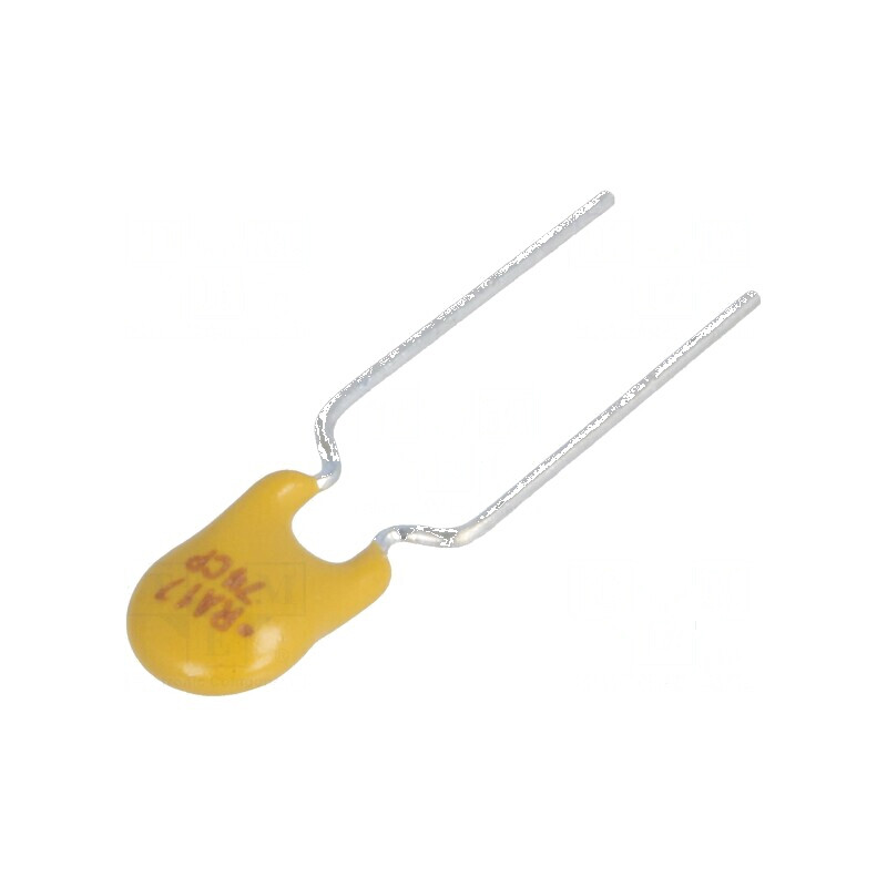 Siguranţă polimerică PTC 170mA 5,1mm Ø0,51x7,6mm | Electronic-mag.ro | Componente Electronice