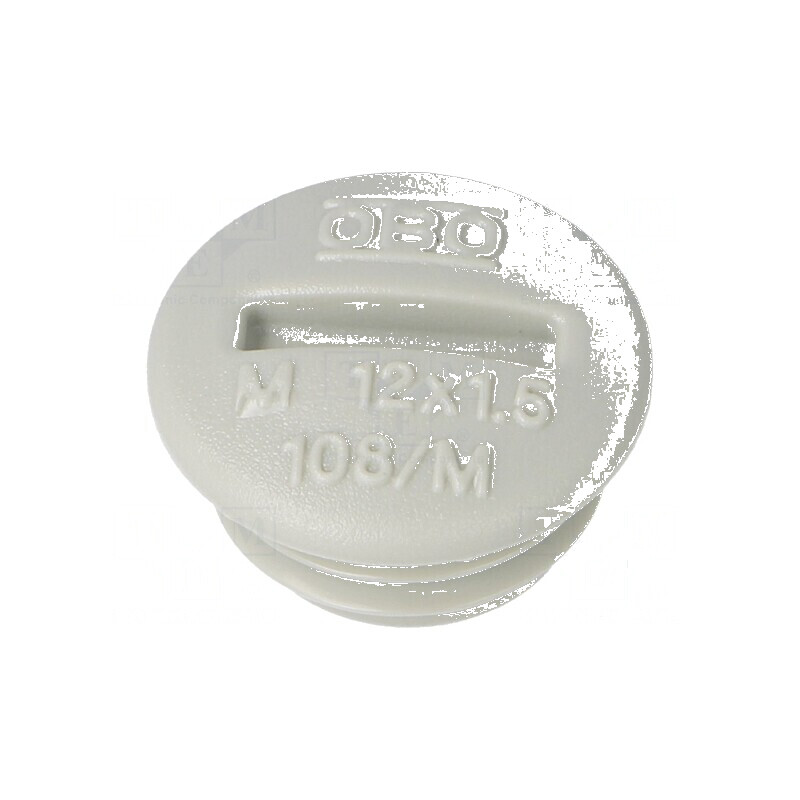 Capac de protecție M12 1,5 polistiren gri deschis 6mm | Electronic-mag.ro | Componente Electronice