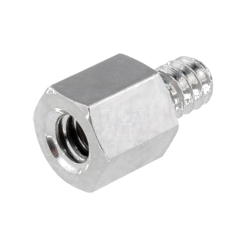 Piuliță distanțieră filetată 5mm UNC4-40 alamă | Electronic-mag.ro | Componente Electronice