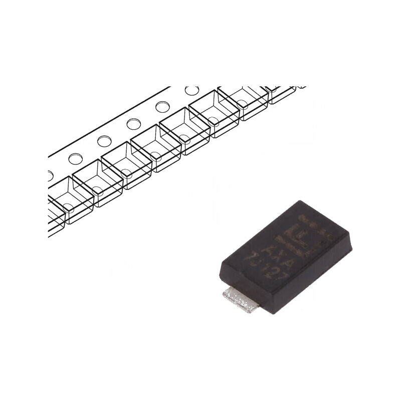 Diodă TVS 600W 11,7V 35,3A Unidirecțională DO221AC | Electronic-mag.ro | Componente Electronice