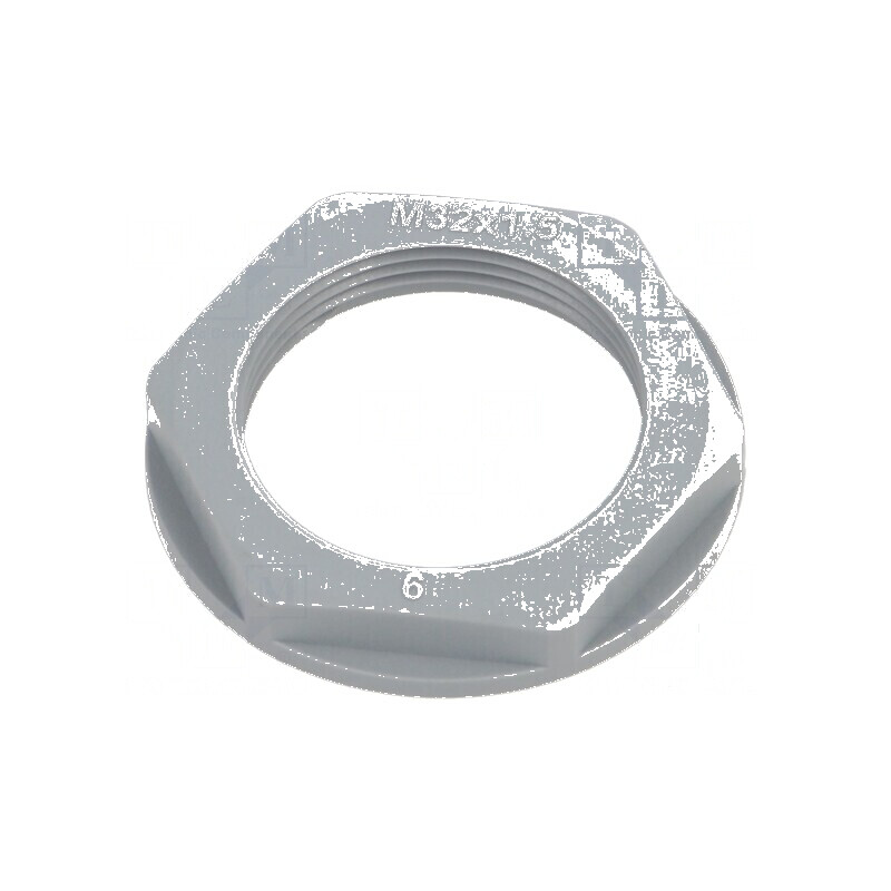 Piuliță M32 poliamidă 41mm gri metrică 1,5 | Electronic-mag.ro | Componente Electronice