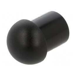 Capac de protecție poliamidă neagră Entrelec 12mm x 13mm | Electronic-mag.ro | Componente Electronice