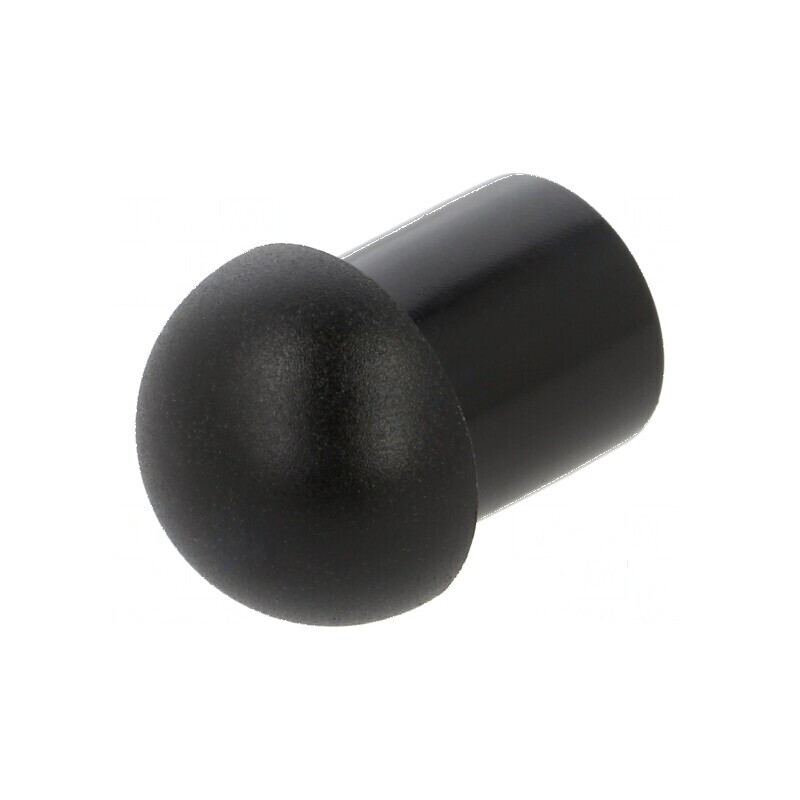 Capac de protecție poliamidă neagră Entrelec 12mm x 13mm | Electronic-mag.ro | Componente Electronice
