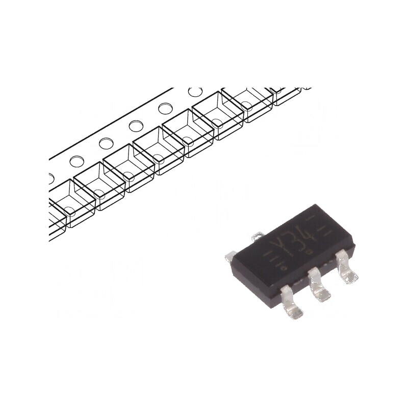 Buffer digital non-inversor 2 canale CMOS TTL SMD TSOP6 LVC | Electronic-mag.ro | Componente Electronice