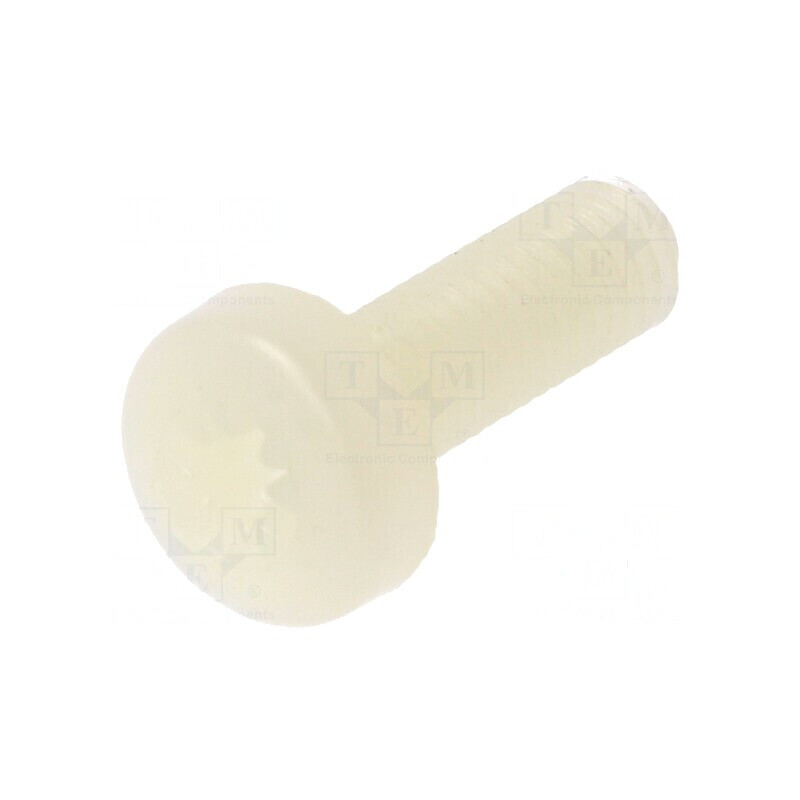 Şurub M5x16 Cap Rotund Pozidriv Poliamidă | Electronic-mag.ro | Componente Electronice