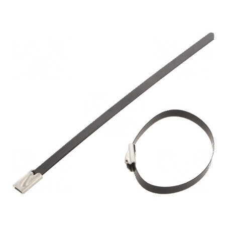Colier de strângere din oțel inoxidabil AISI 304, 125mm x 4,6mm | Electronic-mag.ro | Componente Electronice