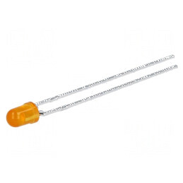 LED 3mm Galben Convex 2,2mcd 60° Nr. term: 2 | Electronic-mag.ro | Componente Electronice