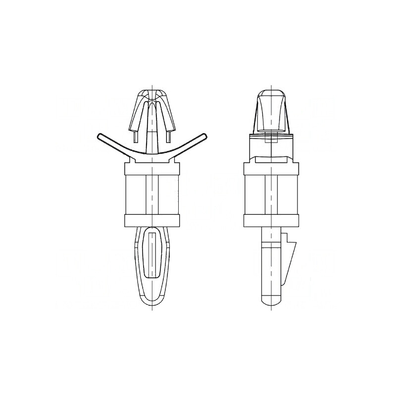 Distanţier PCB poliamidă 25,4mm clichet naturală | Electronic-mag.ro | Componente Electronice