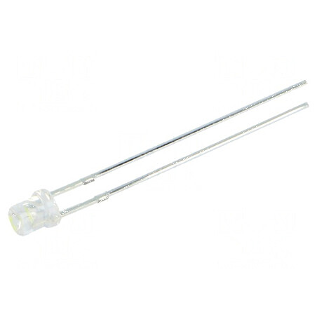 LED 3mm Alb Rece 720-1120mcd 120° Concav | Electronic-mag.ro | Componente Electronice