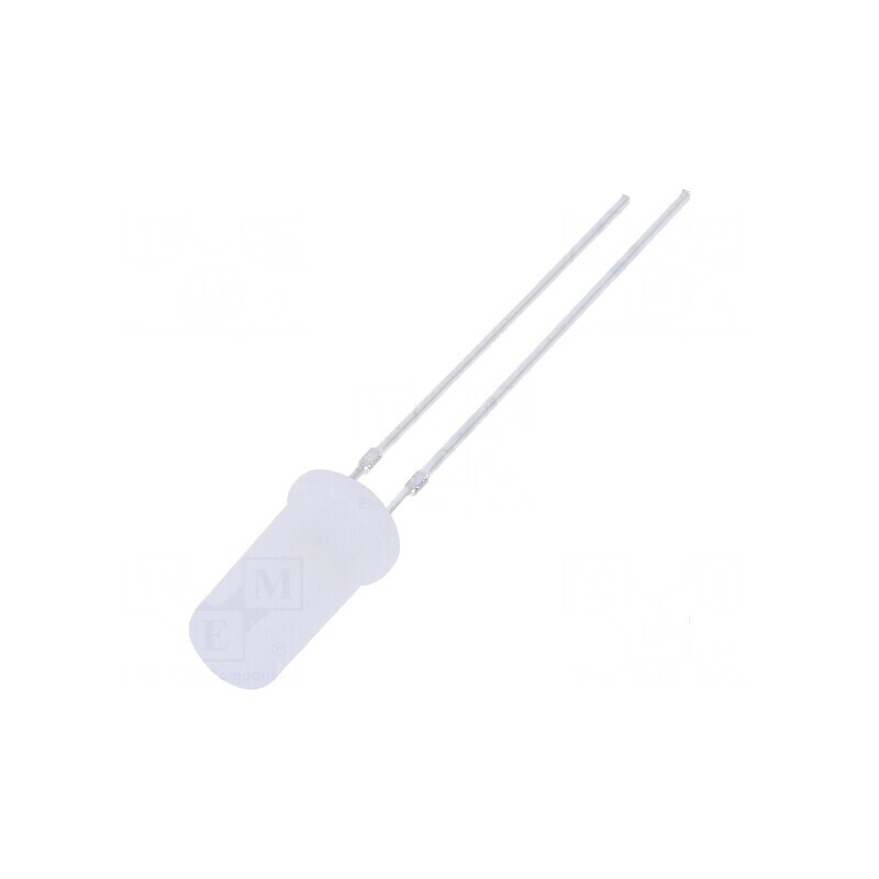 LED 4,8mm alb rece 750-1120mcd 180° plat | Electronic-mag.ro | Componente Electronice
