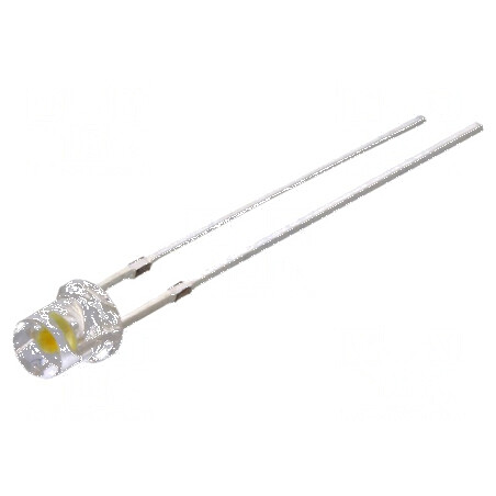 LED 3mm alb cald 750-1120mcd 140° plat | Electronic-mag.ro | Componente Electronice