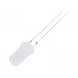 LED 5mm Alb Cald 500-750mcd 180° Plat | Electronic-mag.ro | Componente Electronice