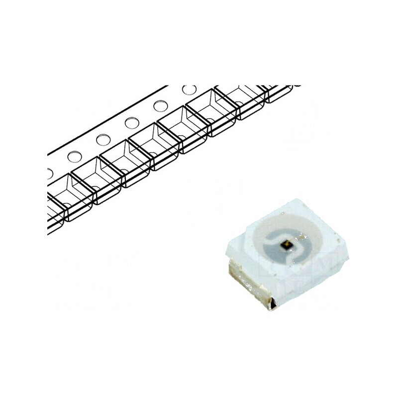 Emițător IR 3528 PLCC2 Transparent 20mW 940nm | Electronic-mag.ro | Componente Electronice