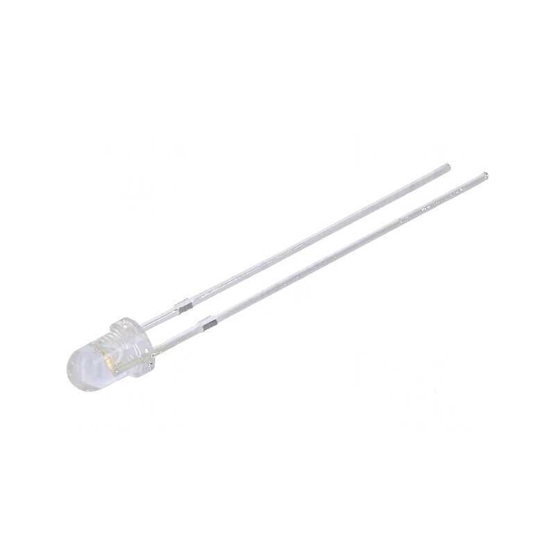 LED 3mm Alb Cald 5800-7000mcd 30° Convex | Electronic-mag.ro | Componente Electronice