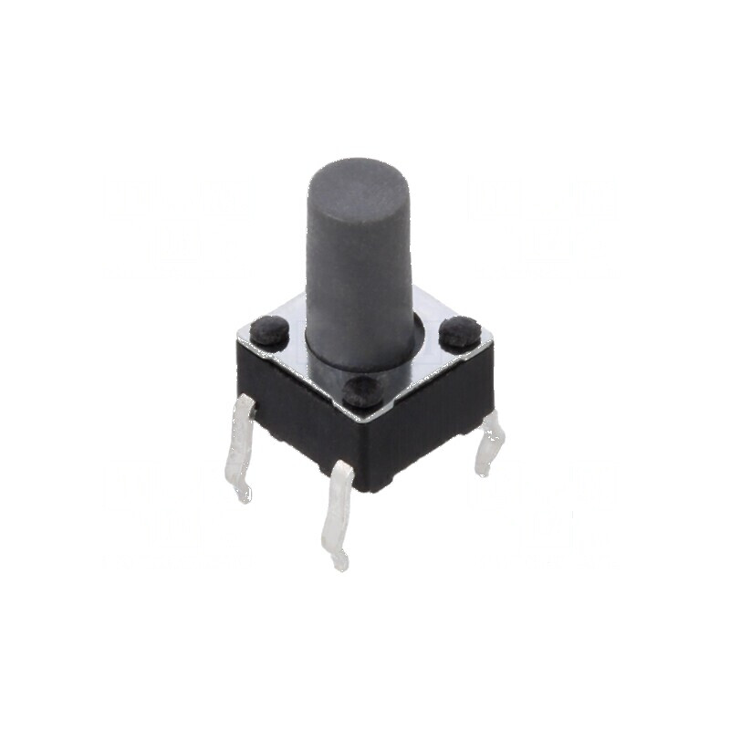 Microîntrerupător TACT SPST-NO 0,05A/12VDC THT | Electronic-mag.ro | Componente Electronice