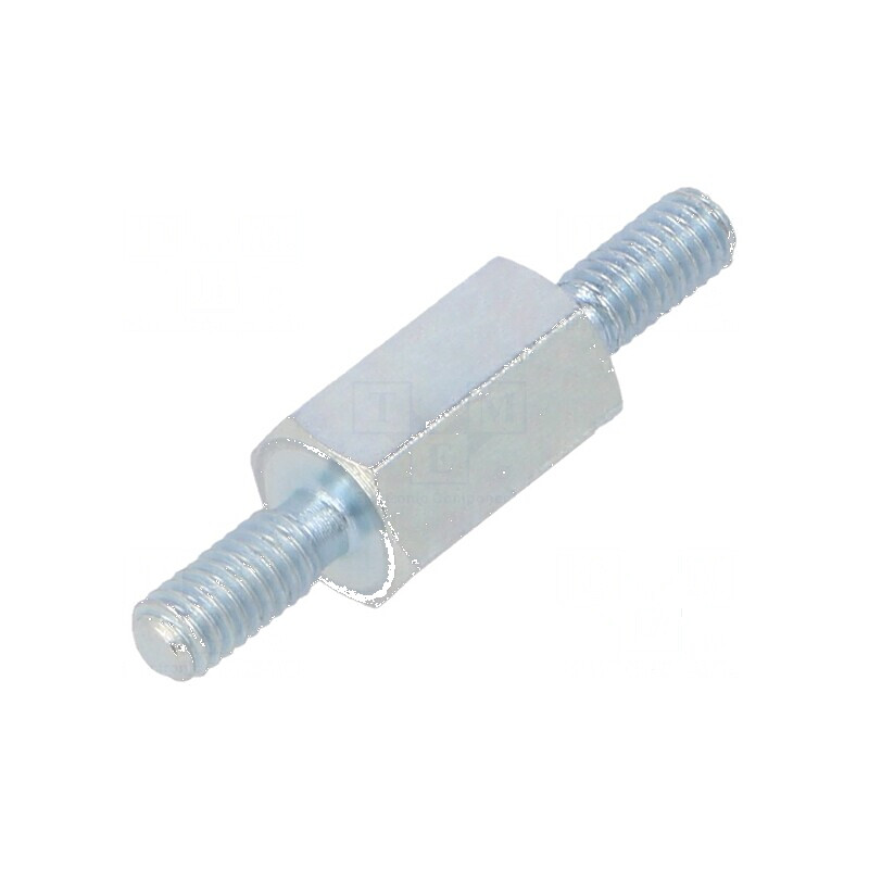 Piuliță distanțieră filetată 8mm M2.5 hexagonală | Electronic-mag.ro | Componente Electronice