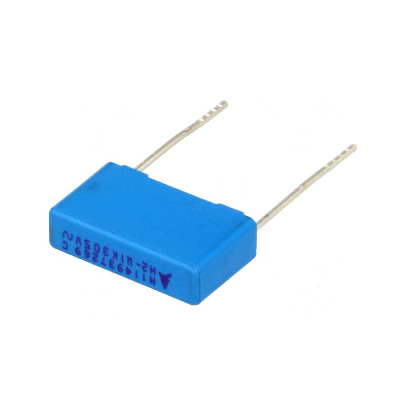 Condensator polipropilenă X2 100nF 5x10,5x18mm THT ±10% | Electronic-mag.ro | Componente Electronice