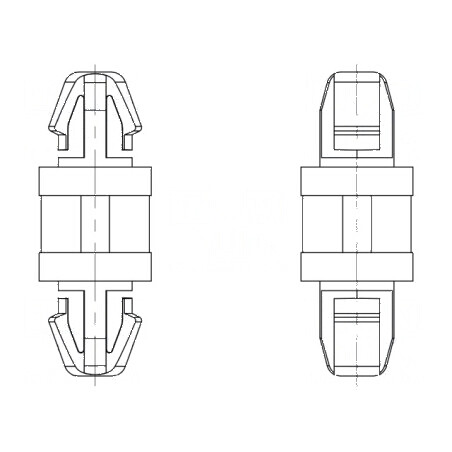 Distanţier PCB poliamidă 66 18mm clichet | Electronic-mag.ro | Componente Electronice
