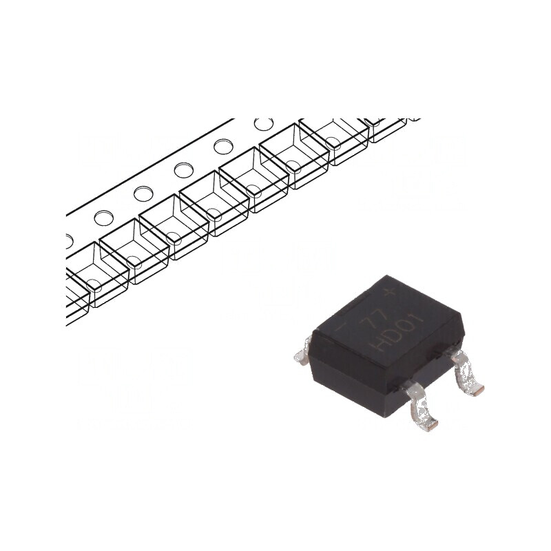 Punte redresoare monofazată 100V 0,8A 30A MiniDIP SMT | Electronic-mag.ro | Componente Electronice
