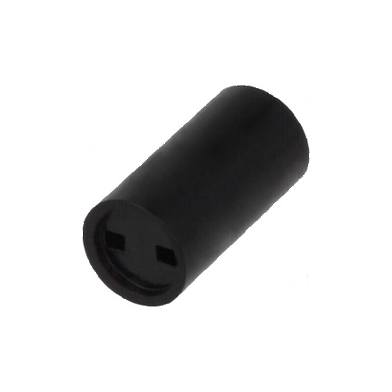 Bucșă distanțare LED 5mm neagră pentru LED 3mm 10,2mm | Electronic-mag.ro | Componente Electronice